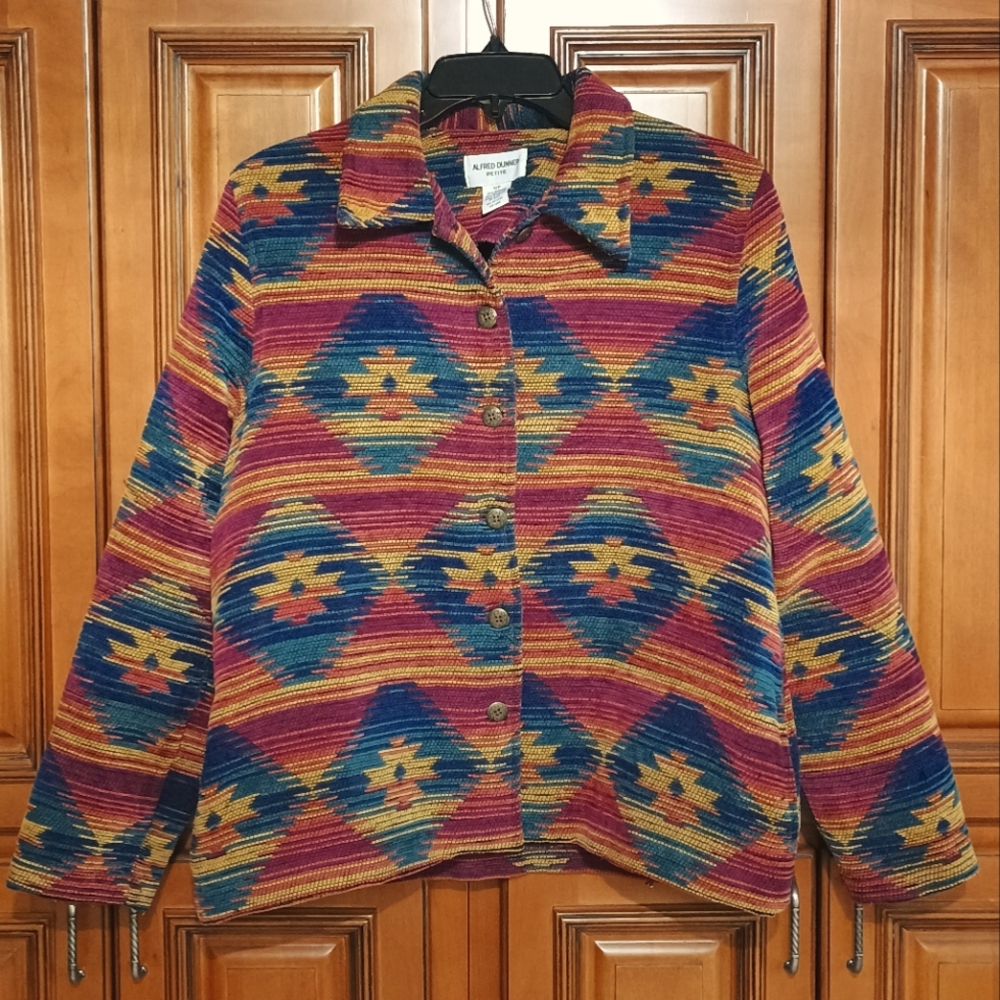 Boho Aztec Print Shacket Size 12P
